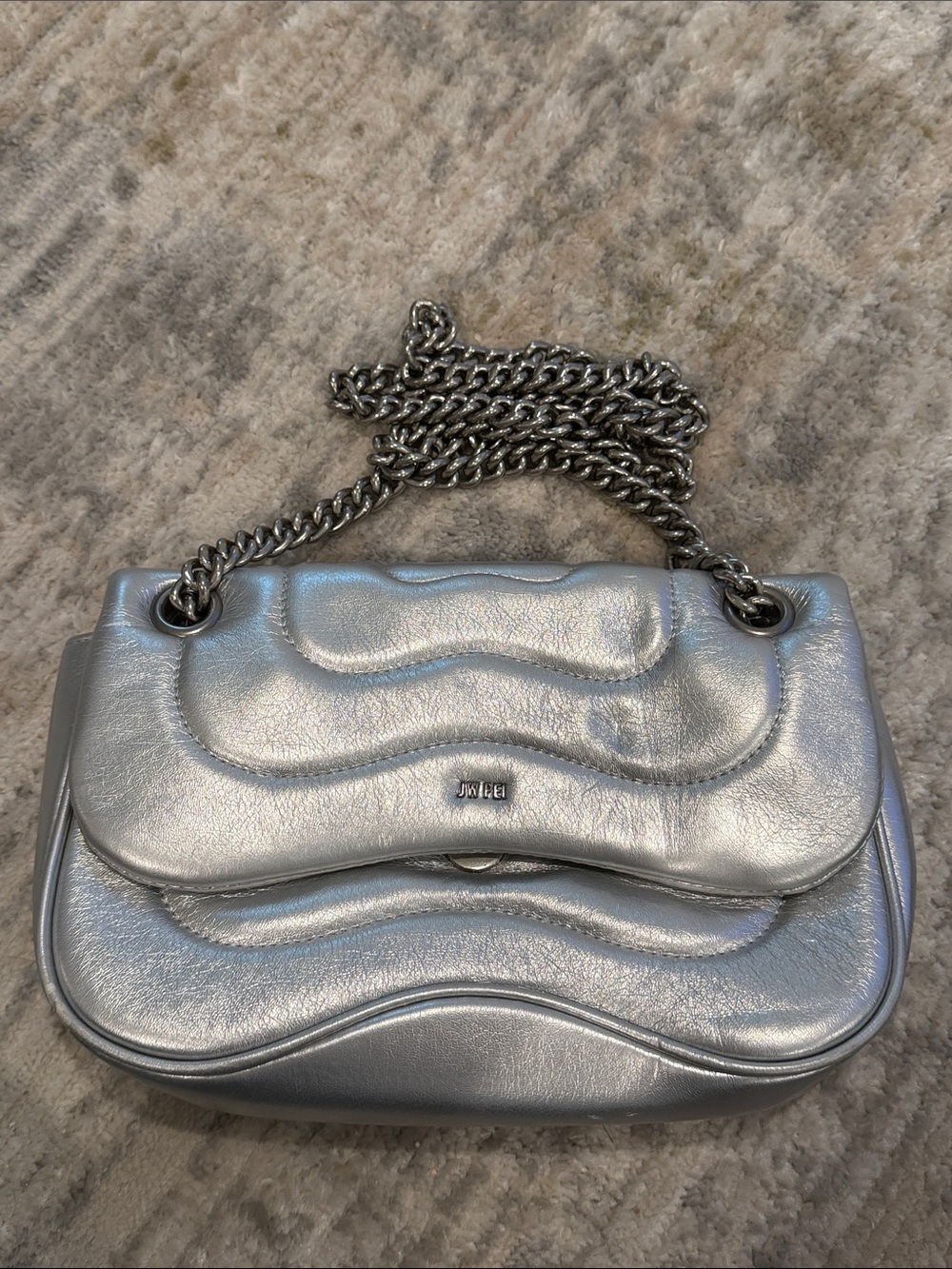 JW PEI Silver Crossbody Bag